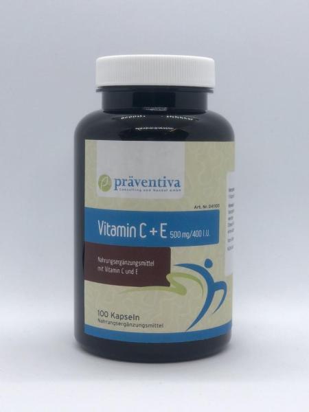 Vitamin C + E 500mg / 400 IU (100)